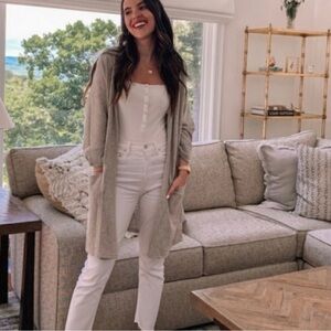 DONNI. | Sandwash Ribbed Cardigan | One Size Fits All